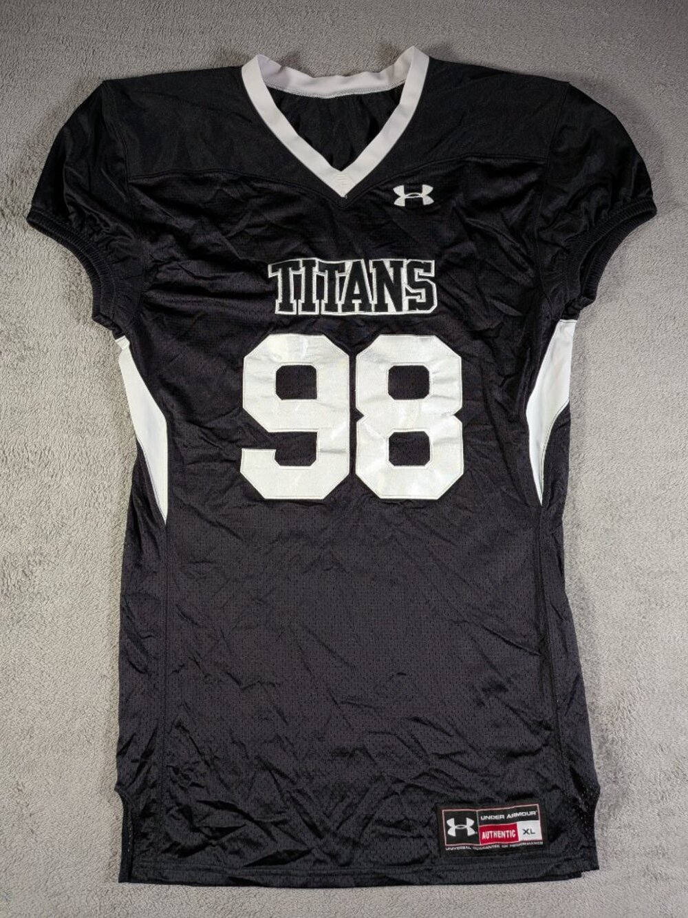 Under Armour Authentic Titans #98 Football Game Jersey XL Black